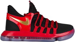 Nike KD 10 Bred (GS) Black/Metallic Gold-University Red-Bright Crimson (AJ7220-076)
