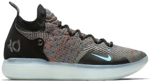 Nike KD 11 Multi-Color Black/Chlorine Blue-Persian Violet (AO2604-001/AO2605-001)