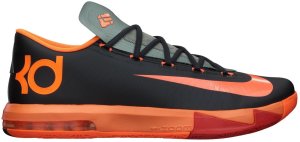 Nike KD 6 Neutral Anthracite/Total Orange-Team Orange-Mica Green (599424-007)