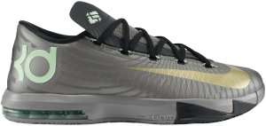 Nike KD 6 Precision Timing Metallic Pewter/Metallic Gold Star-Black-Arctic Green (599424-003)