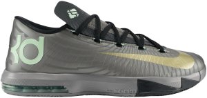 Nike  KD 6 Precision Timing Metallic Pewter/Metallic Gold Star-Black-Arctic Green (599424-003)