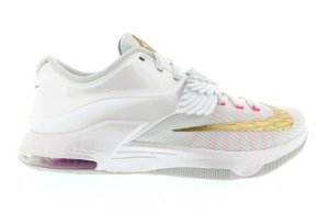 Nike KD 7 Aunt Pearl White/Metallic Gold-Pink Pow-Pure Platinum (706858-176)