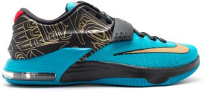 Nike KD 7 N7 Dark Turqoiuse/Metallic Gold-Black-University (705135-486)