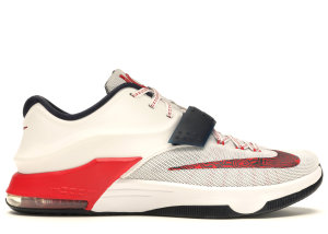 Nike KD 7 USA White/Obsidian/University Red (653996-146)