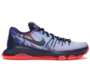 Nike KD 8 Independence Day Soar/Midnight Navy-Bright Crimson-White (749375-446)