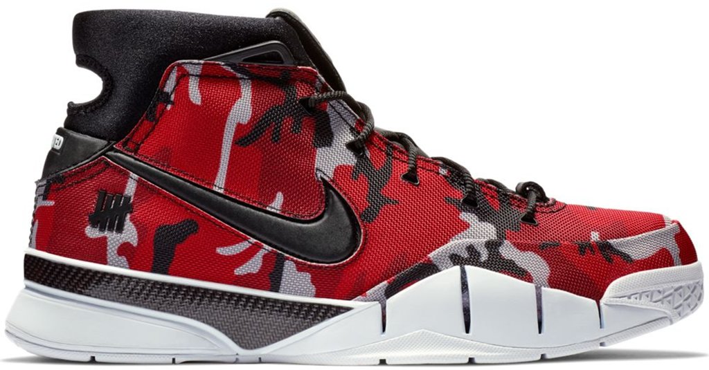 Nike Kobe 1 Protro Undefeated Red Camo (Santa Monica) Multi-Color/Black-University Red (BV1207-900)