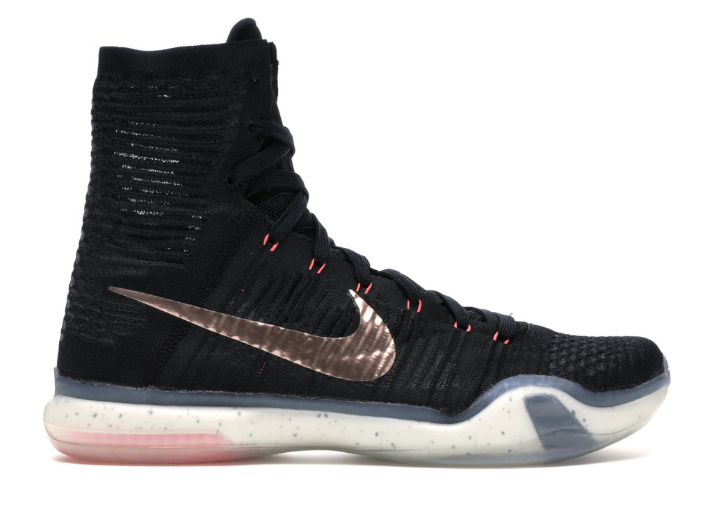 Nike Kobe 10 Elite Elite High Rose Gold Pack Black/White-Hot Lava-Metallic Red Bronze (718763-091)