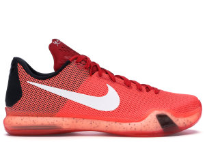 Nike  Kobe 10 Hot Lava University Red/White-Bright Crimson-Hot Lava (705317-616)