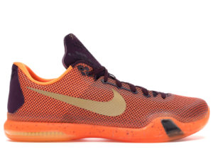 Nike Kobe 10 Silk Road Merlot/Metallic Gold-Villain Red-Total Orange (705317-676)