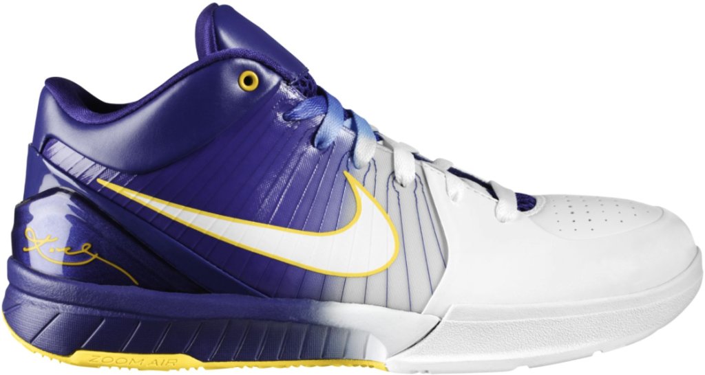 Nike Kobe 4 Gradient Home White/White-Concord-Midwest Gold (344335-113)