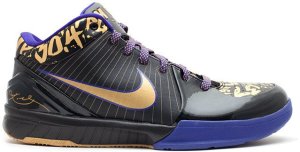 Nike  Kobe 4 NBA Final MVP Away Black/Metallic Gold-Concord (354187-001)