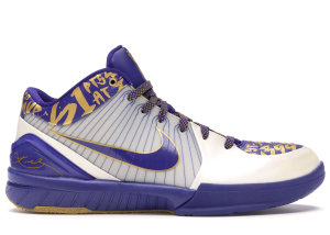 Nike  Kobe 4 NBA Final MVP Home White/Varsity Purple-Metallic Gold (354187-141)