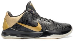 Nike  Kobe 5 Big Stage Away Black/Metallic Gold-White (386429-008)