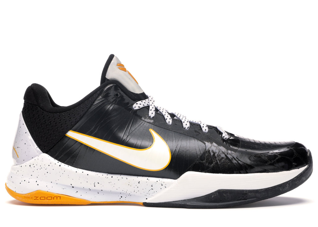 Nike Kobe 5 Del Sol Black/White-Del Sol (386429-002)