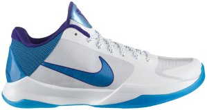 Nike  Kobe 5 Draft Day White/Varsity Purple-Orion Blue (386429-100)