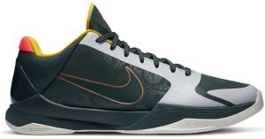 Nike Kobe 5 Protro EYBL Girls (2020) Forest Green/Metallic Red Bronze-Speed Yellow-Forest Green (CD4991-300)
