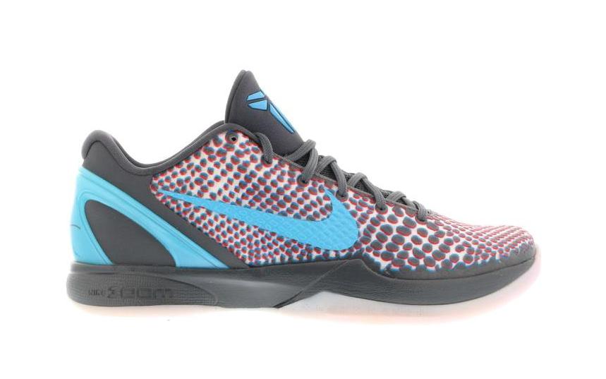 Nike Kobe 6 ASG Hollywood 3D Dark Grey/Chlorine Blue-Daring Red (448693-001)
