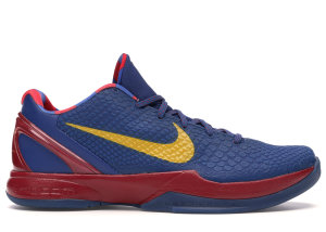 Nike Kobe 6 FC Barcelona Home Storm Blue/Yellow Ochre-Stream Red (429659-402)