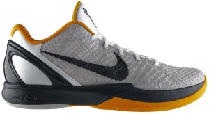 Nike  Kobe 6 Steelers White/Black-Del Sol-Dark Grey (429659-103)