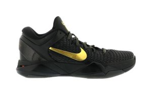 Nike  Kobe 7 Elite (Away) Black/Metallic Gold-Dark Grey (511371-001)