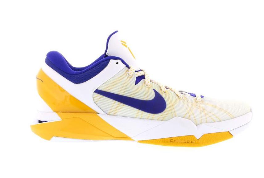 Nike Kobe 7 Lakers Home White/Concord-Del Sol-Neutral Grey (488371-101)