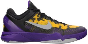 Nike  Kobe 7 Poison Dart Frog (LAL) Court Purple/Wolf Grey-Black-Tour Yellow (488371-500)