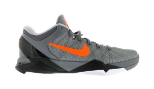 Nike  Kobe 7 Wolf Wolf Grey/Total Orange-Cool Grey-Black-White (488371-002)