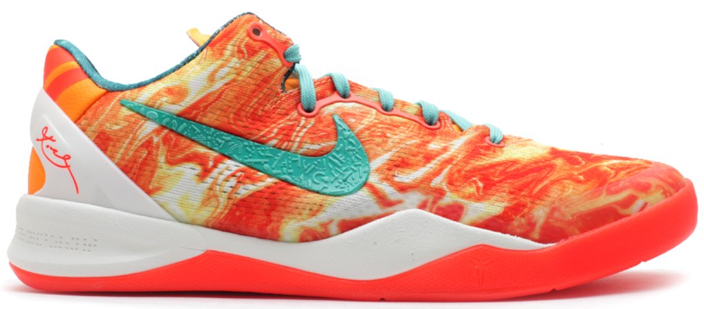 Nike Kobe 8 All-Star 2013 (GS) Bright Citrus/Sport Turquoise-Total Crimson (555586-800)