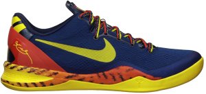 Nike  Kobe 8 Barcelona Tiger Deep Royal Blue/Tour Yellow-Midnight Navy (555035-402)