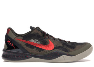 Nike Kobe 8 Python Squadron Green/Challenge Red-Legion Brown (555035-300)