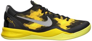 Nike  Kobe 8 Sulfur / Electric Black/Strata Gray-Vivid Sulphur-Electric Yellow (555035-001)