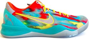 Nike  Kobe 8 GC Venice Beach Stadium Grey/Metallic Silver-Tour Yellow (555035-002)