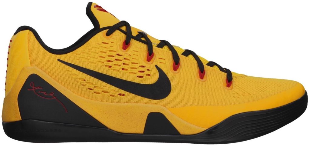 Nike Kobe 9 EM Low Bruce Lee University Gold/Black-Laser Crimson (646701-700)