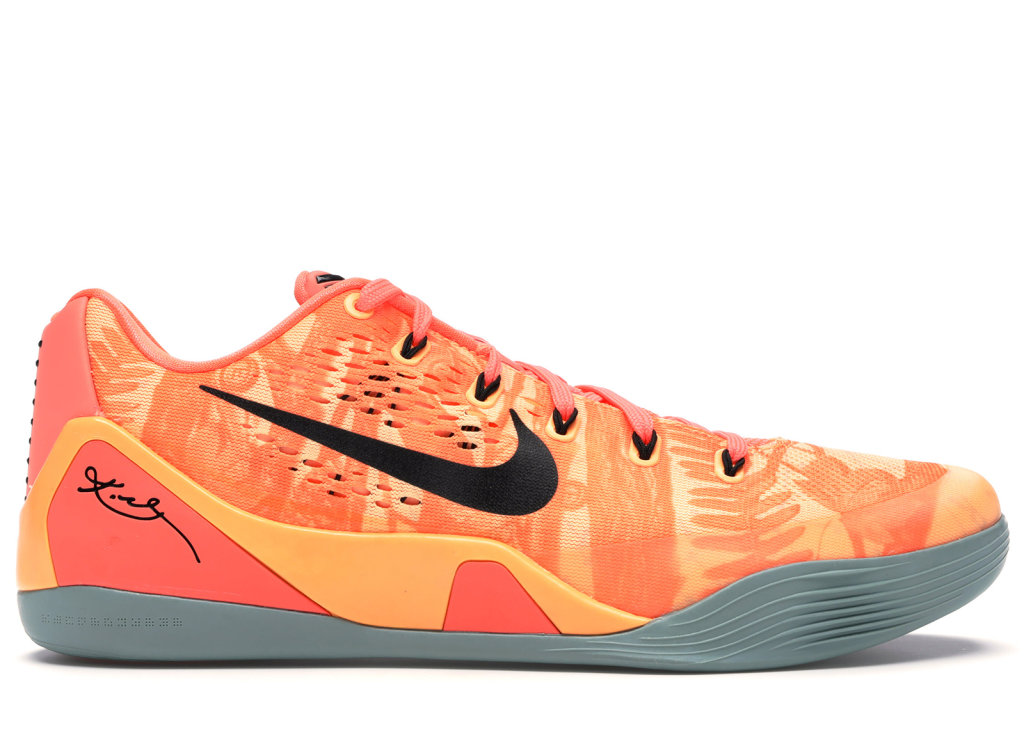 Nike Kobe 9 EM Low Peach Mango Peach Cream/Bright Mango-Cannon-Medium Mint (646701-880)