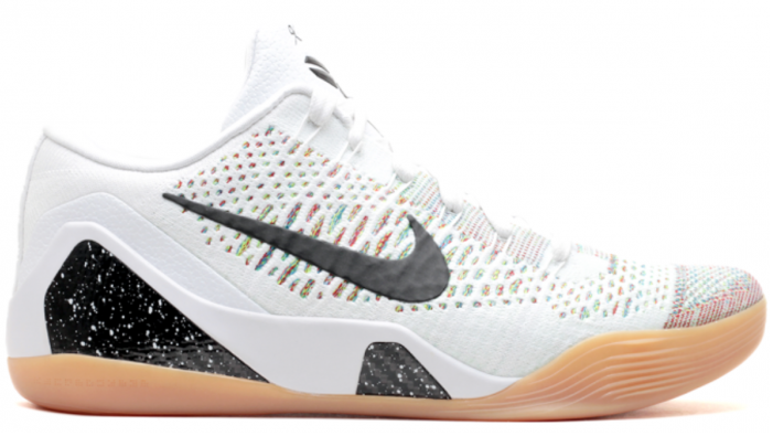 Nike Kobe 9 Elite Premium Low HTM Milan White Multi-Color White/Black-Multi-Color (698595-109)