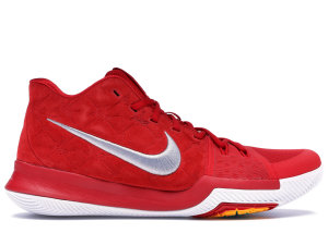 Nike  Kyrie 3 Red Suede University Red/University Red-Wolf Grey (852395-601)