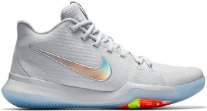 Nike Kyrie 3 Time to Shine Pure Platinum/Multi-Color-Volt (852416-001/852414-001)