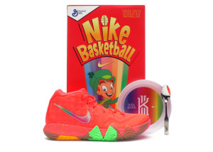 Nike  Kyrie 4 Lucky Charms (Special Cereal Box Package) Bright Crimson/Multi-Color (BV0428-600)