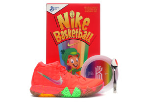 Nike Kyrie 4 Lucky Charms (Special Cereal Box Package) Bright Crimson/Multi-Color (BV0428-600)