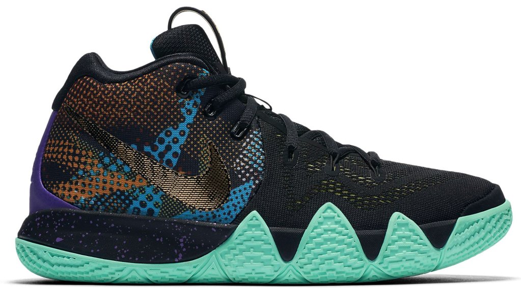 Nike Kyrie 4 Mamba Mentality (GS) Black/Sonic Yellow-Purple Venom (AV3597-001)