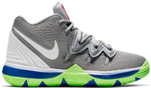 Nike Kyrie 5 Wolf Grey Lime Blast (PS) Wolf Grey/White-Lime Blast (AQ2458-099)