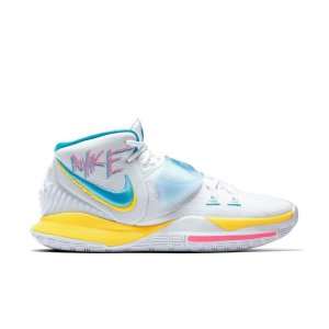 Nike  Kyrie 6 90s White/Opti Yellow-Digital Pink-Blue Fury (BQ4630-101)