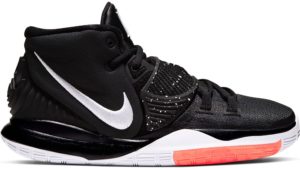 Nike Kyrie 6 Jet Black White (GS) Black/White-Bright Crimson (BQ5599-001)