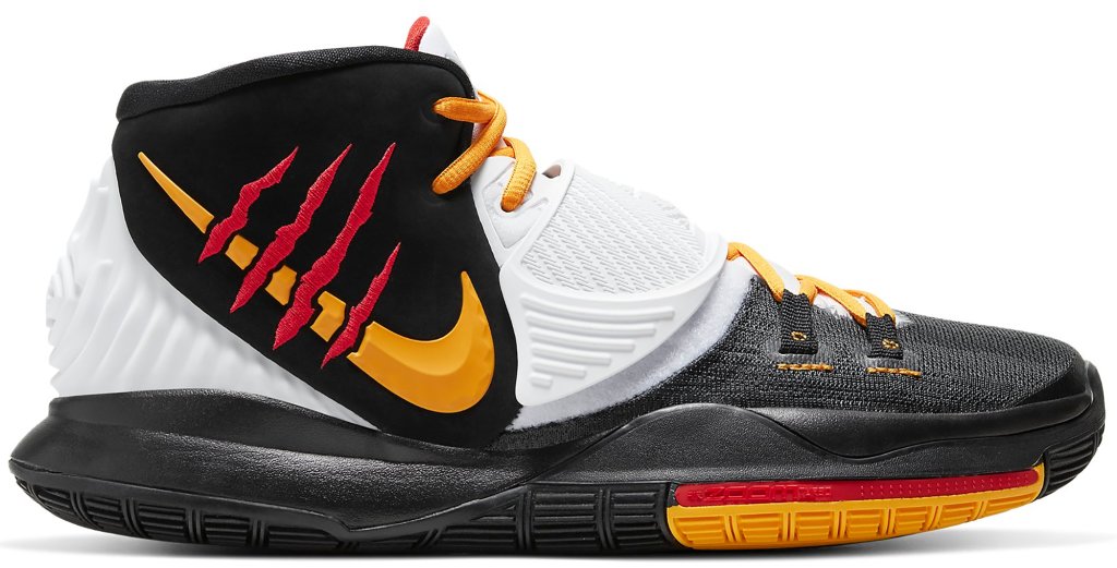 Nike Kyrie 6 Bruce Lee Black Black/White-Del Sol-Gym Red (CJ1290-001)