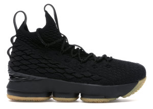 Nike  LeBron 15 Black Gum (GS) Black/Gum Light Brown (922811-001)