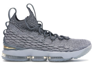 Nike  LeBron 15 City Series Wolf Grey/Metallic Gold-Cool Grey (897648-005)