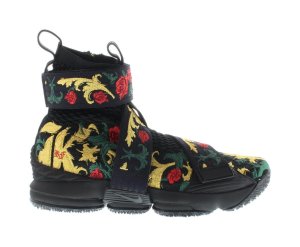 Nike LeBron 15 Lifestyle KITH King’s Crown Black/Black-Multi-Color (AO1068-001)