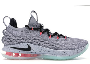 Nike LeBron 15 Low Melon Cool Grey/Black-Teal Tint-Sunset (AO1755-005)
