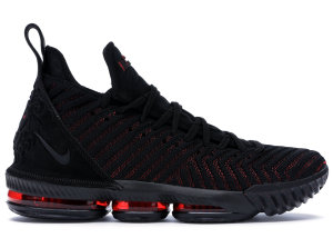 Nike  LeBron 16 Fresh Bred Black/Black-University Red (AO2588-002)