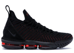 Nike LeBron 16 Fresh Bred Black/Black-University Red (AO2588-002)